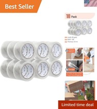 Professional Clear Packing Tape, 2” Wide, 60 Yards, 18 Rolls for Easy Pa... - $756.61 MXN