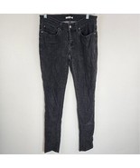Eileen Fisher Charcoal Grey Skinny Mid Rise Distressed Stretch Denim Jea... - $21.17 CAD