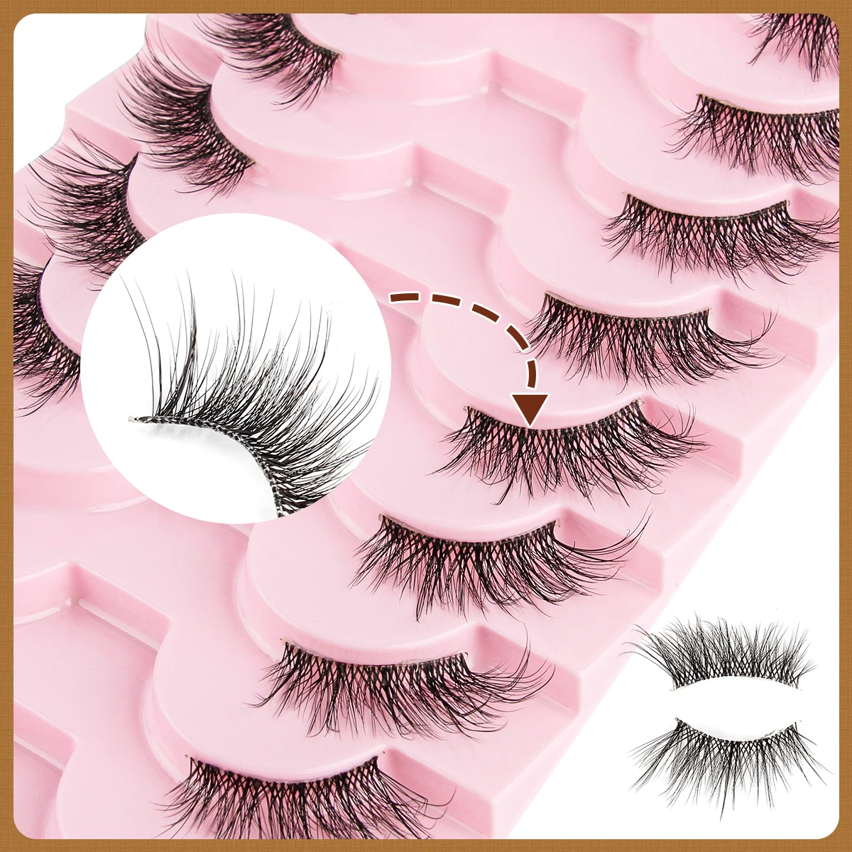 Half Lashes 3/5/10 Pairs 3D Mink Lashes Natural Long Faux Cilios Fluffy False Ey - $25.00