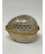 Private Collection for Estee Lauder Keepsake Trinket Box Egg Shape Gold ... - $63.03 CAD