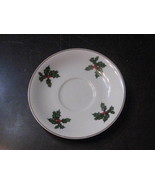 Lefton China Hand Painted Holly Saucer - £11.08 GBP