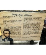 Abraham Lincoln - Gettysburg Address slate - £8.54 GBP