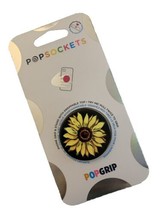 PopSockets Sunflower Flower Sunnyside Black Phone Holder Grip Swappable PopGrip  - £7.81 GBP