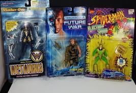 Set of 3 Action Figures, Spider Man Electro, Terminator Villian and Wetworks - £27.34 GBP