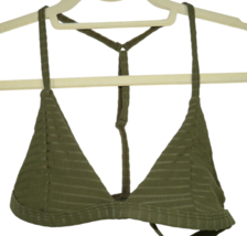 One Teaspoon Women&#39;s Size Small A-B Cup Olive Textured Tempest Bodice Br... - £23.58 GBP