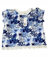 Janie and Jack Blue Cropped Top Blue Leaf Multi-Print Sz 8 NWT - €18,18 EUR Janie and Jack Blue Cropped Top Blue Leaf Multi-Print Sz 8 NWT - €18,18 EUR