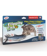 Flippity Fish Motion Activated Interactive Realistic Look Cat Toy - Rechargeable - $12.85