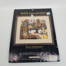 Dimensions Gold Collection Cross Stitch Kit Vtg 1998 Maggie The Messmaker 3884 - £23.26 GBP