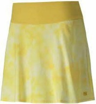 Nwt Ladies Puma Yellow Tie Dye Power Shape Golf Tennis Knit Skort - Small - £25.80 GBP