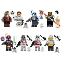 8Pcs Star Wars Mandal Minifigures The Armorer Bokatan Sabine Wren Figure Blocks - £15.98 GBP