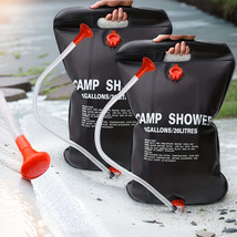 Portable Solar Shower Bag - 5 Gallons/20L With Removable Hose And On-Off Switcha - £14.77 GBP