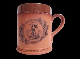 Vintage Fulham Redware Pottery London HARRODS Terracotta MUG Tankard 18 Oz - £18.94 GBP