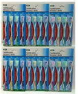 ( LOT 6 ) 4/pk=24 Brushes SOFT Toothbrush Multi Color Family Pk/Ylow/Gre... - £15.62 GBP
