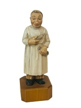 Wood Carved Figurine Dentist Doctor Tooth Gift Zaharzt Antique Toriart Germany - £39.43 GBP