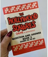 1980 HOLLYWOOD SQUARES Game QUESTION &amp; ANSWER BOOK #2 Replacement Part B... - £16.12 GBP