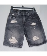 Levi&#39;s 569 Shorts Mens 29 Gray Distressed Bermuda Hip-Hop Streetwear Jor... - €24,62 EUR