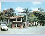 Street View Hotel Palmira VW Beetle Jiquilpan Mexico Chrome Postcard M16 - $4.90