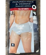 Roundtree &amp; Yorke 3-Pair Mens Full Cut Briefs Underwear Cotton Camouflag... - $26.72