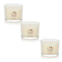 Scented mini jar candles iced banana pop chocolate vanilla notes 1.3 oz 3 pack - £11.99 GBP