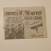 Chronicle of the Old West October 2007 Death of Joel Collins &amp; Bill Heff... - $7.69