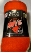 Cleveland Browns Blanket Fleece Throw Campaign Series Design NWT NFL Lic... - $21.59