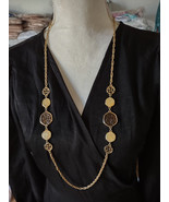 Vintage Sarah Coventry Textured Glass Necklace - $9.50