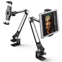 AboveTEK iPad Desk Mount, Multi-Angle Adjustable Tablet Stand Holder, 360 Swivel - £54.51 GBP