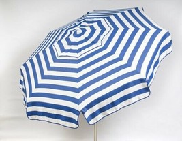Heininger Holdings 1320 Italian 6 ft. Umbrella Acrylic Stripes Blue And ... - £134.67 GBP
