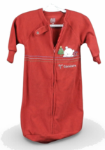 Bodysuit Carters Infant Swaddle Bunting Red Christmas O-6 months Zip Front - £7.03 GBP