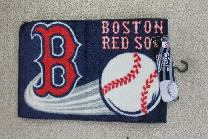 Primary image for 20" x 30" Tufted Rug Boston Red Sox By Northwest MLB Baseball