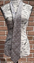 Men&#39;s Neck Tie Pierre Cardin 60&quot;-4 Multicolor Diamond Pattern Silk - $25.00