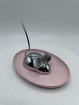 Umbra Zoola Modern Chrome Mouse Ring Holder Jewelry Pink Metal Tray Mice... - $9.49