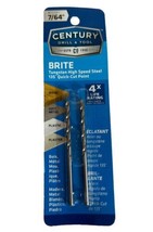 CENTURY DRILL &amp; TOOL  7/64&quot; Brite Drill Bit Tungsten High Speed Steel #2... - $5.00