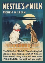 9898.Decoration Poster.Wall Art.Home room design.Rich cat and Poor Cat.Kittens - £12.94 GBP+