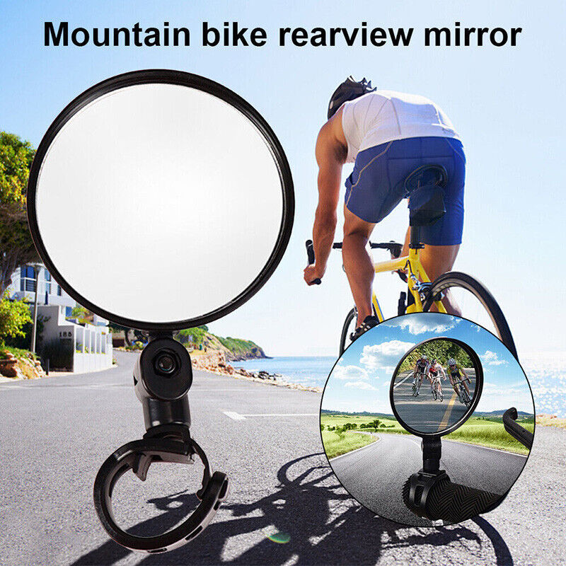 1pcs 360° Rotate Bike Bicycle Cycling Side Rear View Handlebar Rearview ... - $3.99