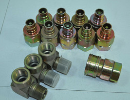 Lot of NEW Hydraulic Valves, Elbow Fittings &amp; Coupling - £17.98 GBP