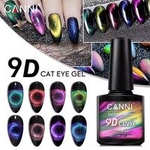 CANNI 9D Galaxy Cat Eye Magnetic Gel Nail Polish Soak Off UV/LED Nail Ar... - £6.35 GBP