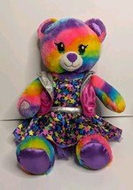 Rainbow Build A Bear Neon Tie Dye Metallic Star Dress Skirt Shirt (24) - $14.50