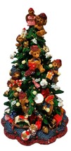 Teddy Bears Train Rocking horse Christmas Tree Figurine Holiday Home Decor 13&quot; - £22.38 GBP