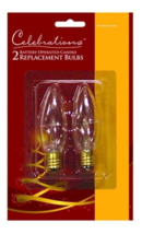 Celebrations T-16-71 Incandescent Clear/Warm White Christmas Light Bulbs 2-Pack - £5.34 GBP