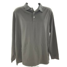 Walter Hagen Essentials Long Sleeve Golf Polo Shirt Mens XL Black LS Stretch - £9.33 GBP
