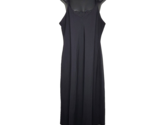 Vintage Vanity Fair Womens Sz 38 32&quot;/44 Black Long Slip Nightgown USA Ni... - £19.65 GBP
