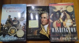 3 Books Of George Washington - Crossing, Leadership, A Life  - $34.65
