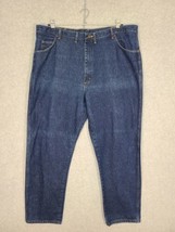 Wrangler Rugged Wear Men&#39;s Jeans Dark Wash 44 x 32 Straight USA - £11.71 GBP