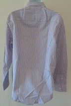 Perry Ellis Size Large 42SW4005PS Purple Striped New Mens Button Down Shirt - £53.85 GBP