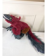 Universal Studios Jurassic World Pyroraptor Plush dinosaur Interactive S... - $115.00