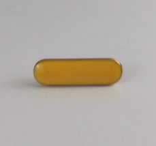 Vintage Oval Yellow Bar Small Lapel Hat Pin - £5.81 GBP