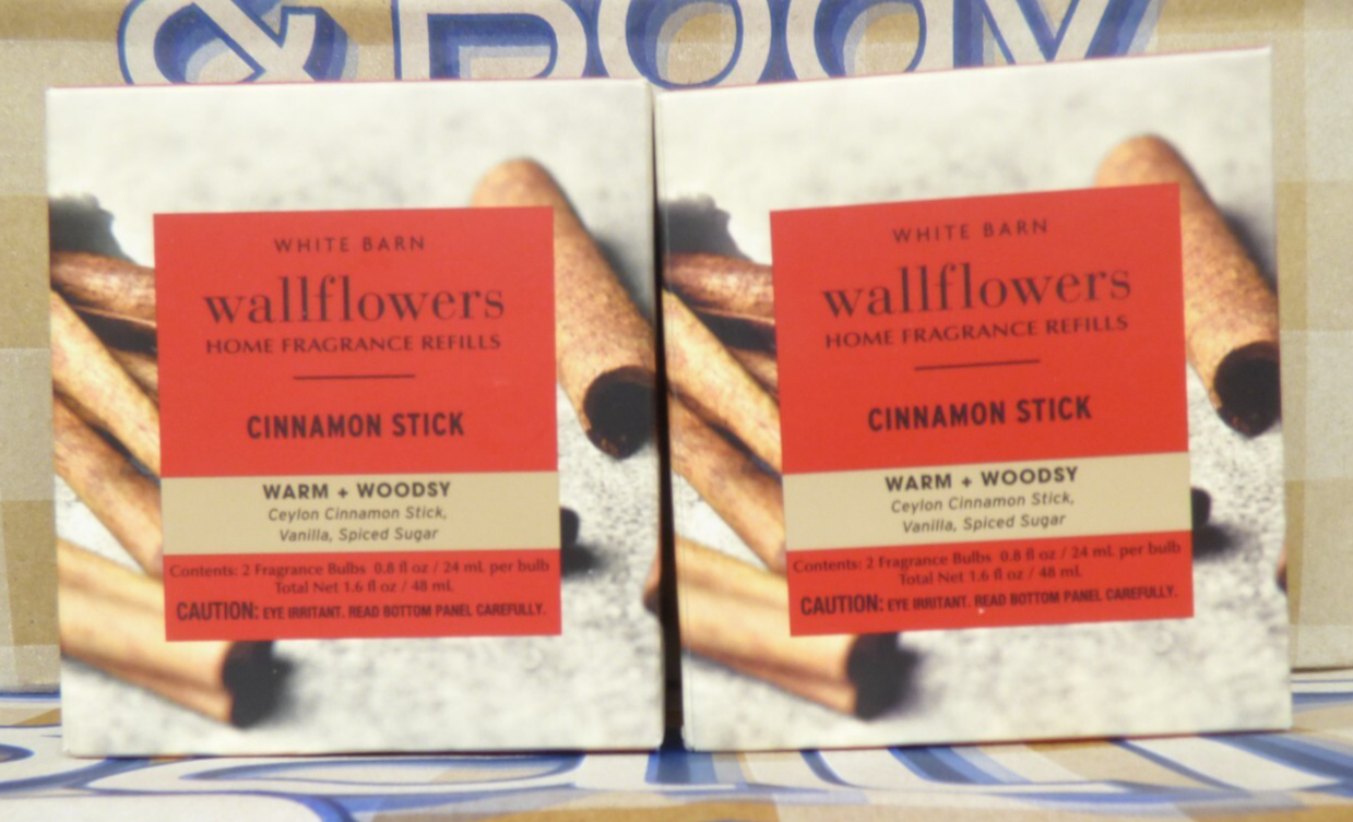 Bath &amp; Body works Wallflower refills 4 bulbs 2 boxes CINNAMON STICK 4 LQQK - $34.50 CAD