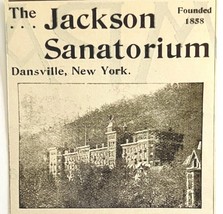 Jackson Sanatorium 1894 Advertisement Victorian Health Institute NY 1 AD... - $367.32 MXN