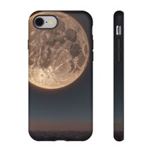 Space Lover Tough Case - Full Moon Phone Cover for iPhone, Galaxy, Googl... - $23.74